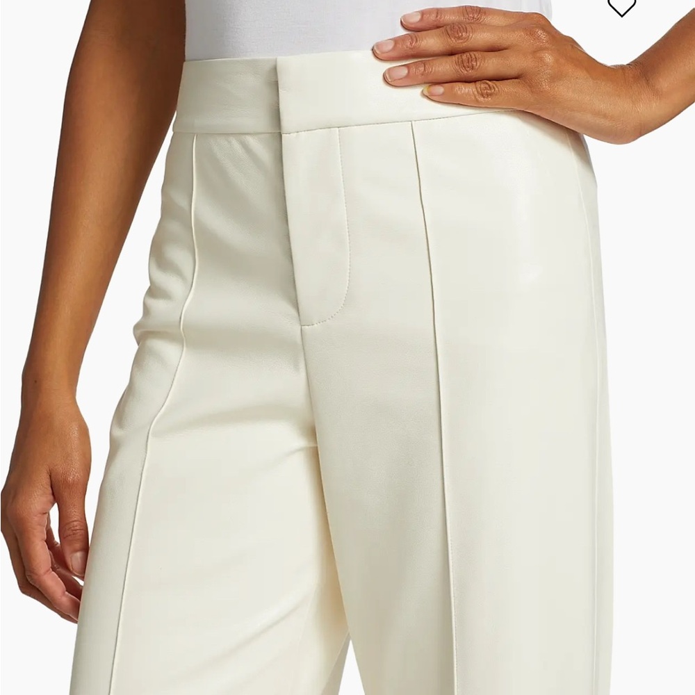 Alice and Olivia Dylan Faux Leather Flare Pants - Picture 2 of 14